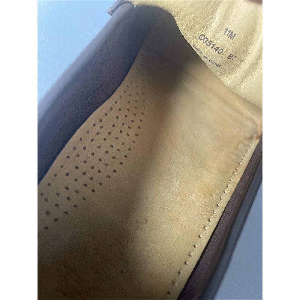 COLE HAAN C05140 Pebbled Pinch Slip-On Brown Casual Moc Loafers Men's Size 11 M - Picture 7 of 8